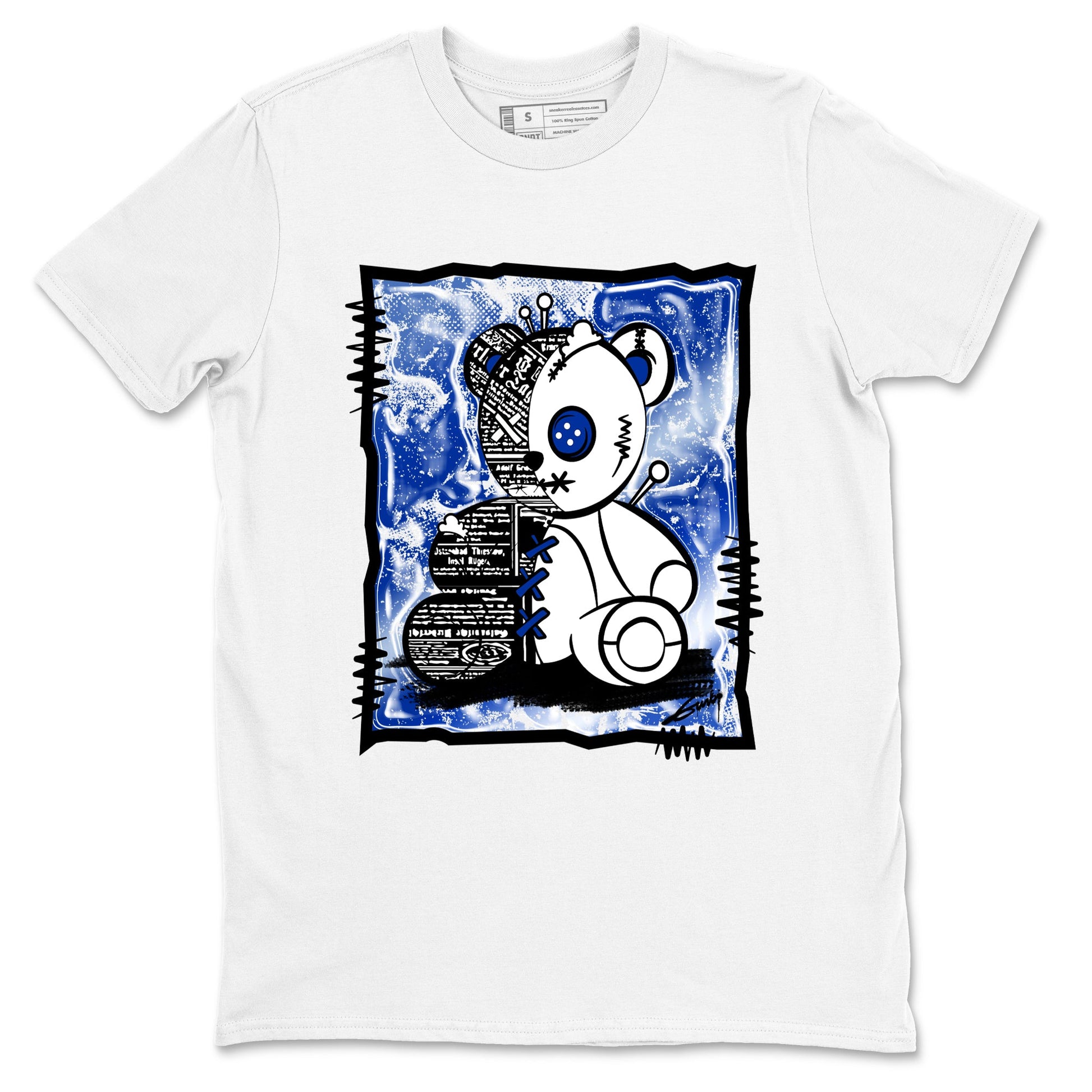 Air Foamposite One Royal shirts to match jordans Vintage Bear sneaker match tees Foams One Royal match shoes to clothes SNRT Sneaker Tees unisex cotton White 2 shirts