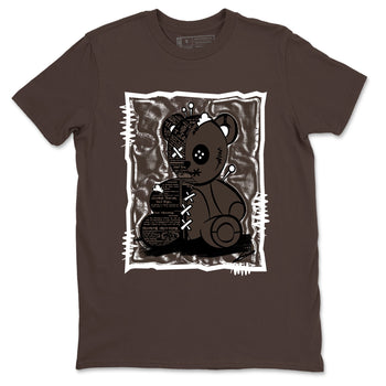 1s Travis Scott Velvet Brown shirts to match jordans Vintage Bear best t shirts to wear with jordans Travis Scott x Air Jordan 1 Low OG Velvet Brown match shoes to clothes SNRT Sneaker Tees unisex cotton Dark Chocolate 2 shirts