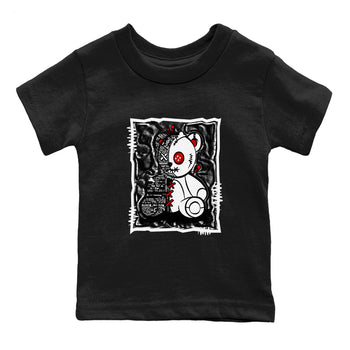 11s Bred Velvet shirts to match jordans Vintage Bear sneaker match tees Air Jordan 11 Bred Velvet SNRT Sneaker Release Tees Youth Baby Black 2 crew neck shirts