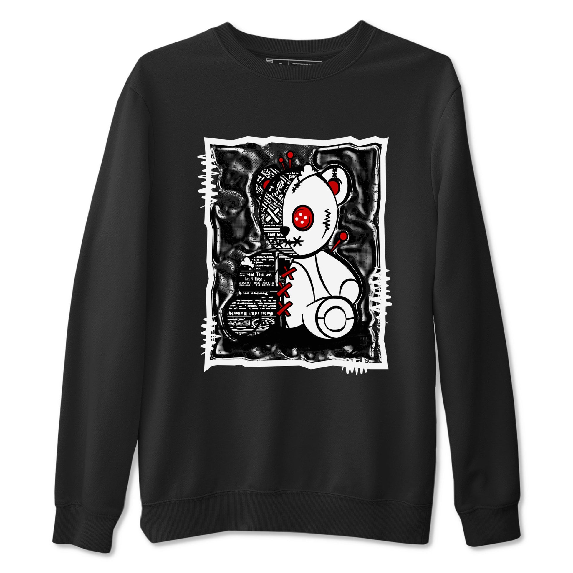 11s Bred Velvet shirts to match jordans Vintage Bear sneaker match tees Air Jordan 11 Bred Velvet SNRT Sneaker Release Tees unisex cotton Black 2 crew neck shirts