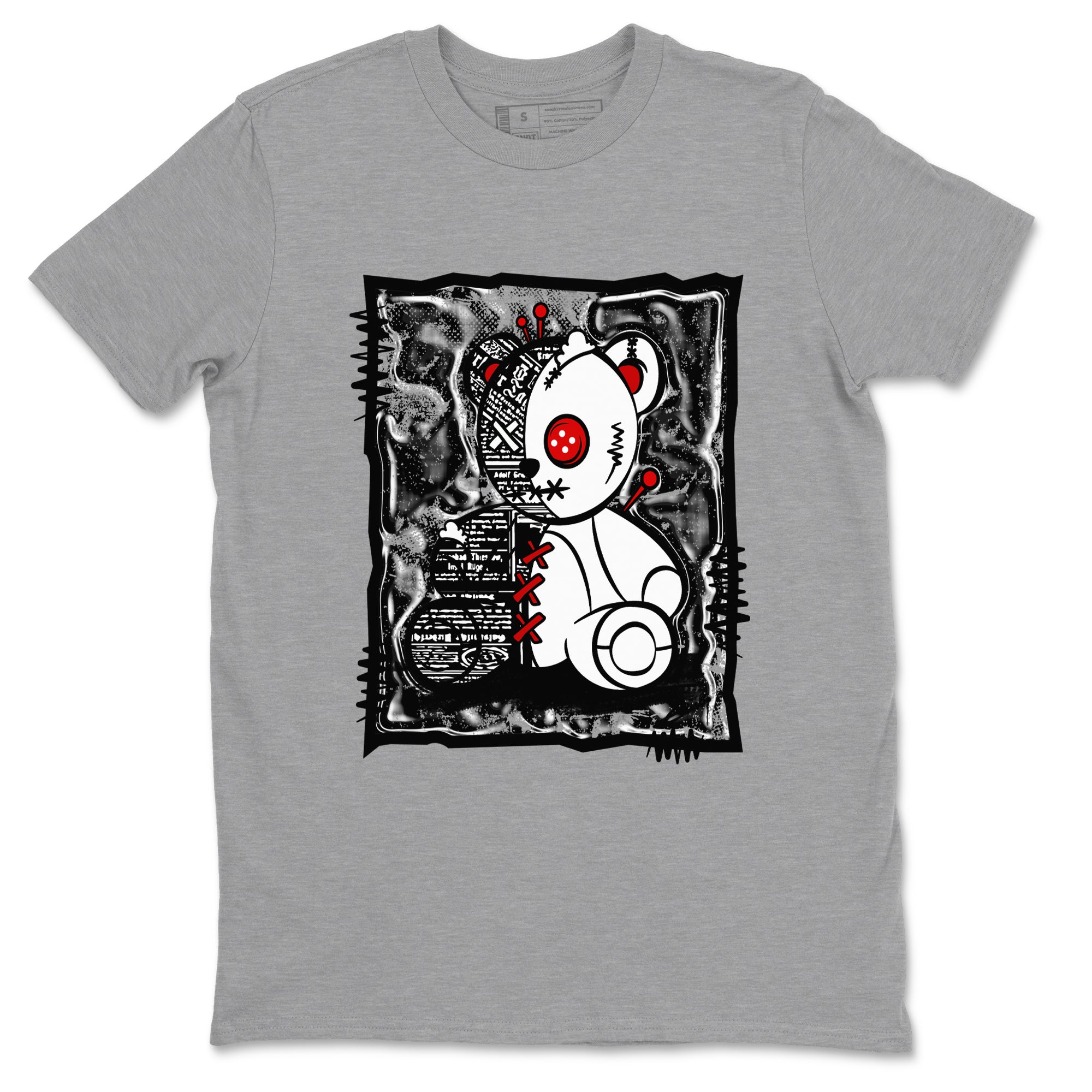 11s Bred Velvet shirts to match jordans Vintage Bear sneaker match tees Air Jordan 11 Bred Velvet SNRT Sneaker Release Tees unisex cotton Heather Grey 2 crew neck shirts