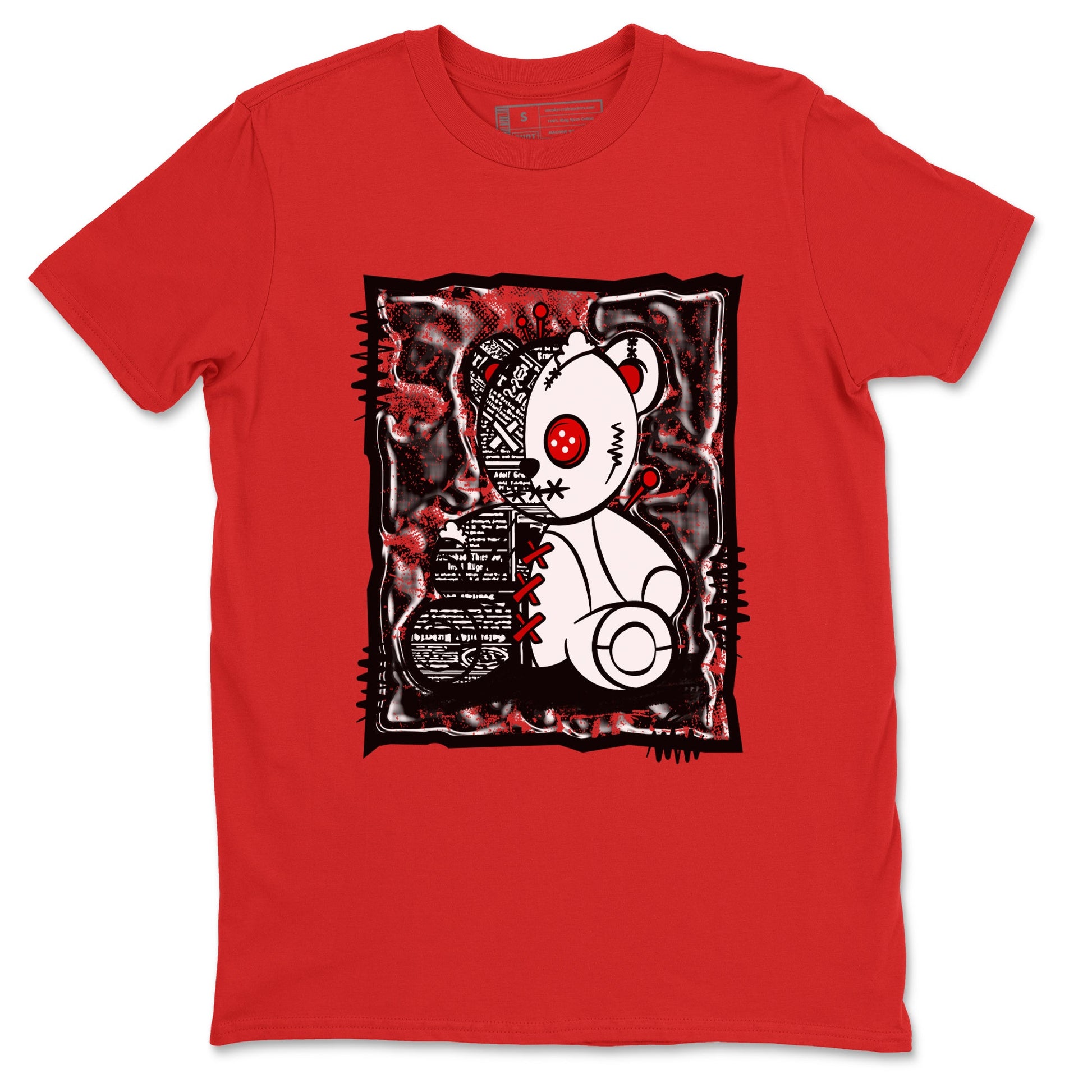 11s Bred Velvet shirts to match jordans Vintage Bear sneaker match tees Air Jordan 11 Bred Velvet SNRT Sneaker Release Tees unisex cotton Red 2 crew neck shirts