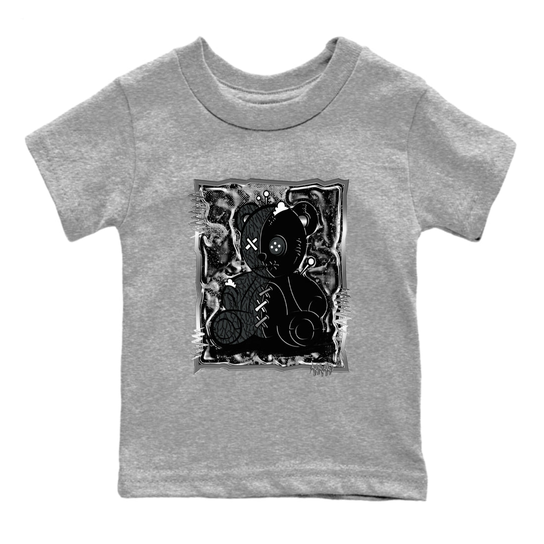 3s Black Cat shirts to match jordans Vintage Bear best t shirts to wear with jordans AJ3 Retro Black Cat match shoes to clothes SNRT Sneaker Tees Youth Baby Heather Grey 2 tee