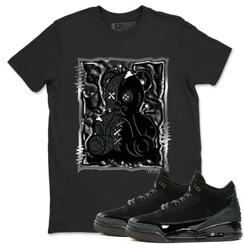 3s Black Cat shirts to match jordans Vintage Bear best t shirts to wear with jordans AJ3 Retro Black Cat match shoes to clothes SNRT Sneaker Tees unisex cotton Black 1 shirts