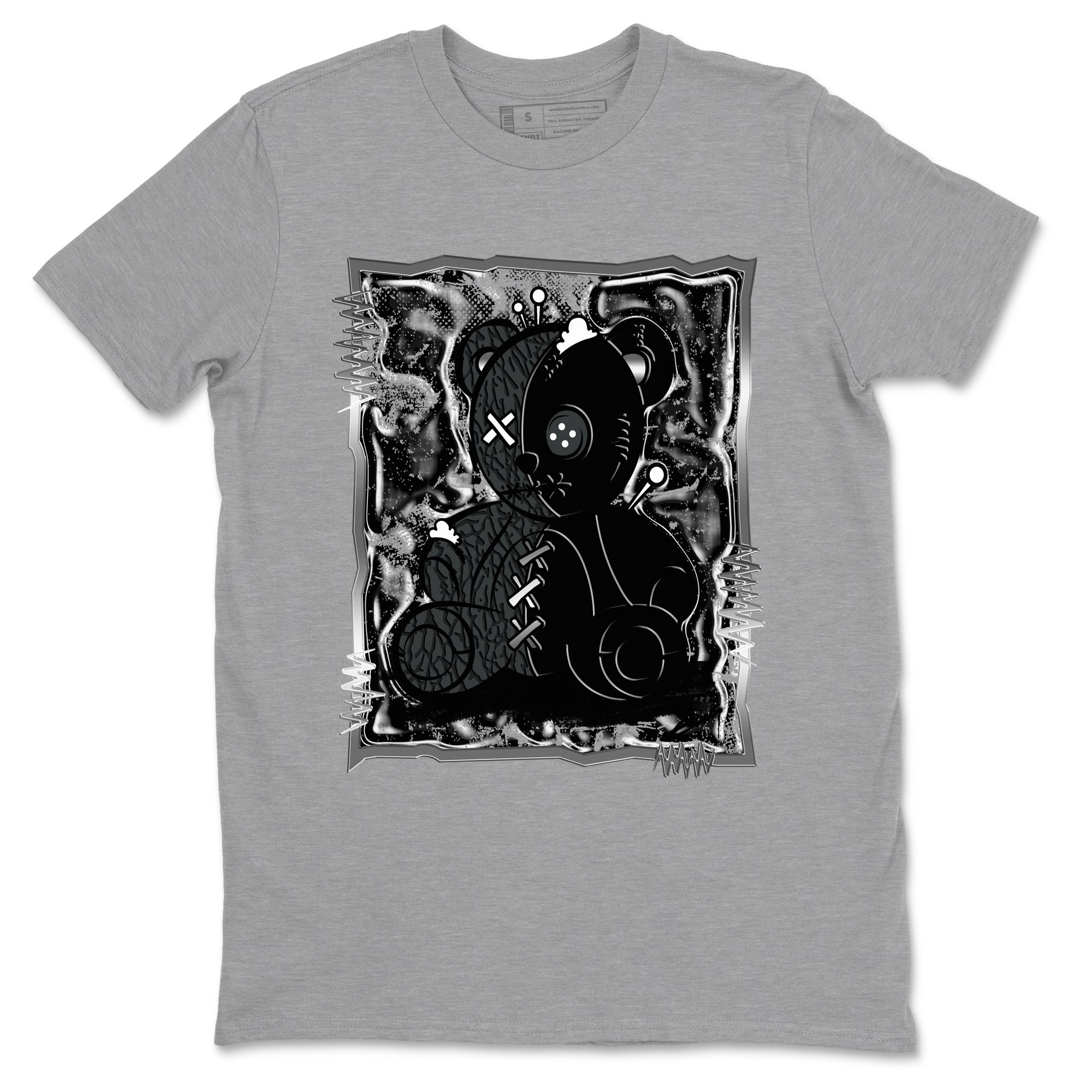3s Black Cat shirts to match jordans Vintage Bear best t shirts to wear with jordans AJ3 Retro Black Cat match shoes to clothes SNRT Sneaker Tees unisex cotton Heather Grey 2 shirts