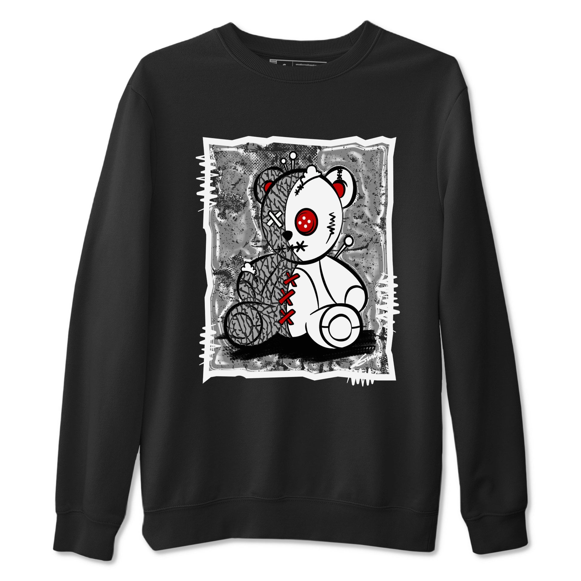 3s Cement Grey shirts to match jordans Vintage Bear sneaker match tees Air Jordan 3 Cement Grey SNRT Sneaker Release Tees unisex cotton Black 2 crew neck shirts