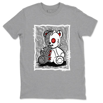 3s Cement Grey shirts to match jordans Vintage Bear sneaker match tees Air Jordan 3 Cement Grey SNRT Sneaker Release Tees unisex cotton Heather Grey 2 crew neck shirts