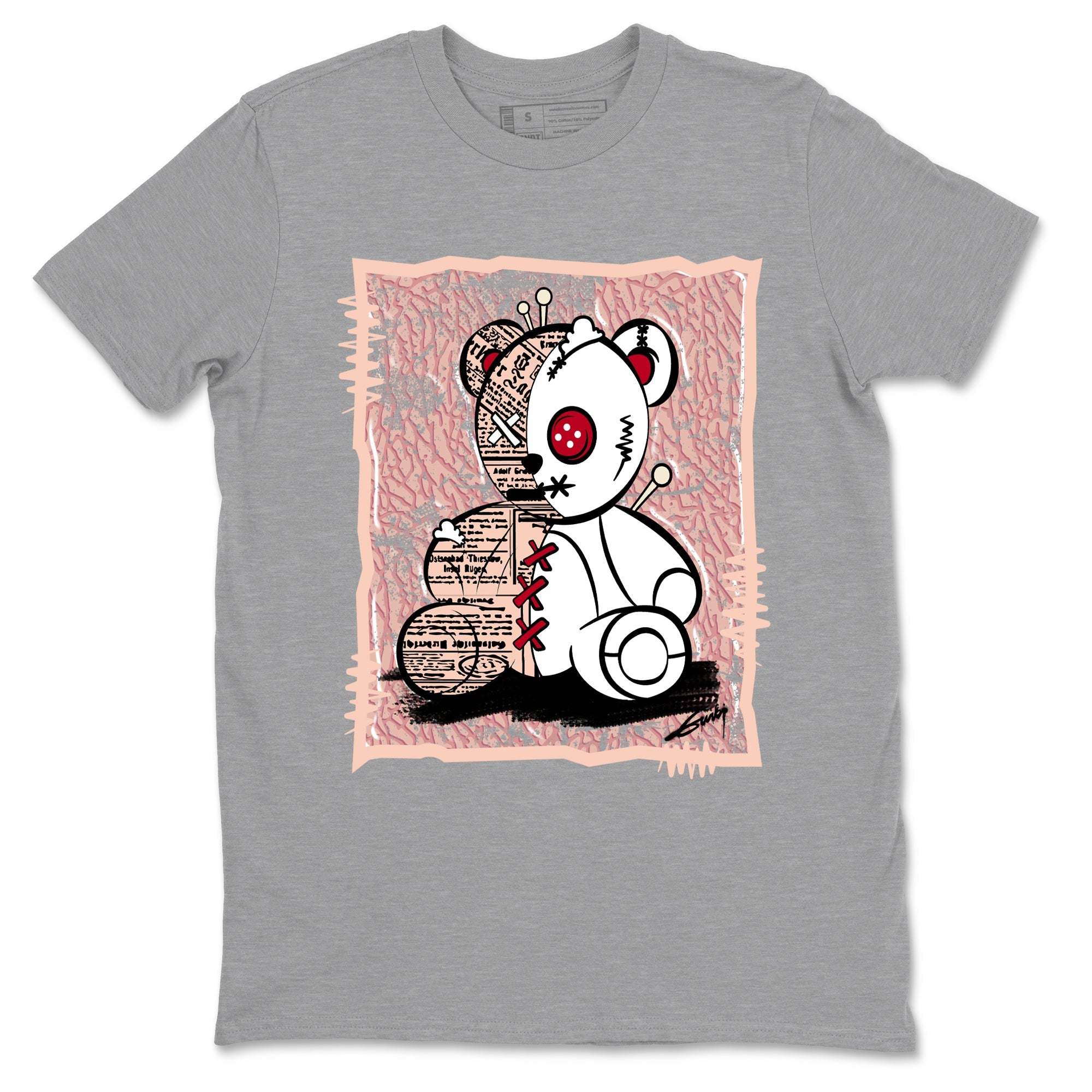 3s Valentines Day shirts to match jordans Vintage Bear best t shirts to wear with jordans Air Jordan 3 Valentines Day match shoes to clothes SNRT Sneaker Tees unisex cotton Heather Grey 2 shirts