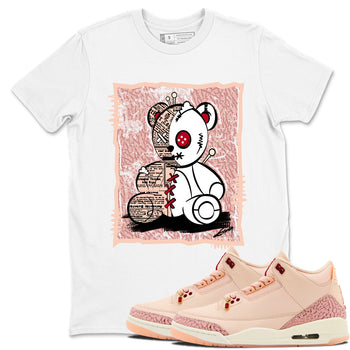 3s Valentines Day shirts to match jordans Vintage Bear best t shirts to wear with jordans Air Jordan 3 Valentines Day match shoes to clothes SNRT Sneaker Tees unisex cotton White 1 shirts