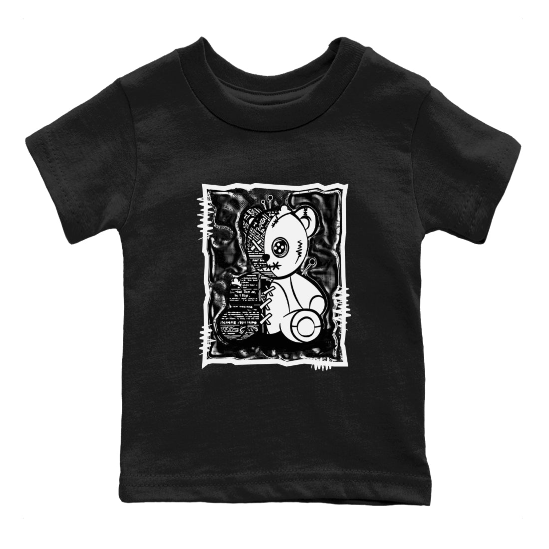 4s White Thunder shirts to match jordans Vintage Bear sneaker match tees Air Jordan 4 White Thunder SNRT Sneaker Release Tees Youth Baby Black 2 crew neck shirts