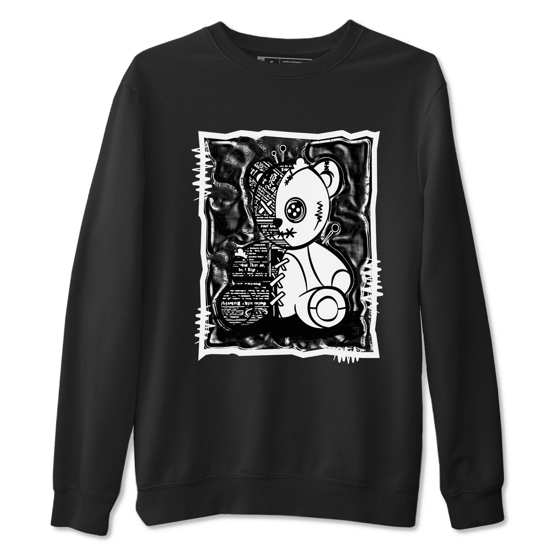 4s White Thunder shirts to match jordans Vintage Bear sneaker match tees Air Jordan 4 White Thunder SNRT Sneaker Release Tees unisex cotton Black 2 crew neck shirts