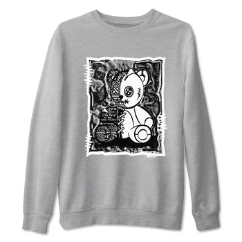 4s White Thunder shirts to match jordans Vintage Bear sneaker match tees Air Jordan 4 White Thunder SNRT Sneaker Release Tees unisex cotton Heather Grey 2 crew neck shirts