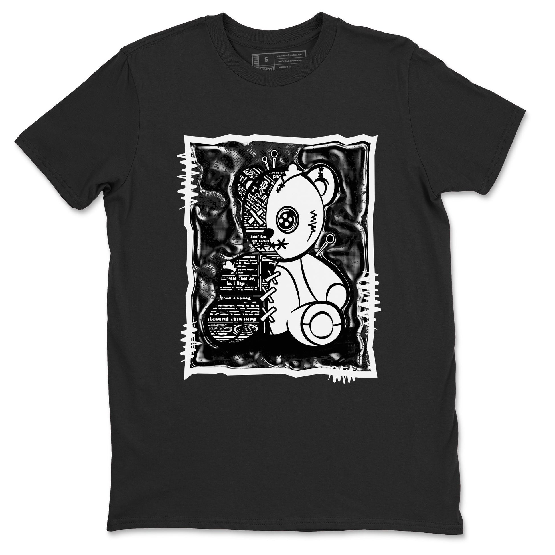 4s White Thunder shirts to match jordans Vintage Bear sneaker match tees Air Jordan 4 White Thunder SNRT Sneaker Release Tees unisex cotton Black 2 crew neck shirts