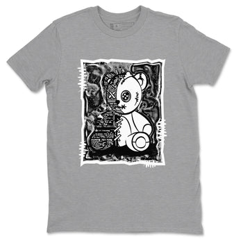 4s White Thunder shirts to match jordans Vintage Bear sneaker match tees Air Jordan 4 White Thunder SNRT Sneaker Release Tees unisex cotton Heather Grey 2 crew neck shirts