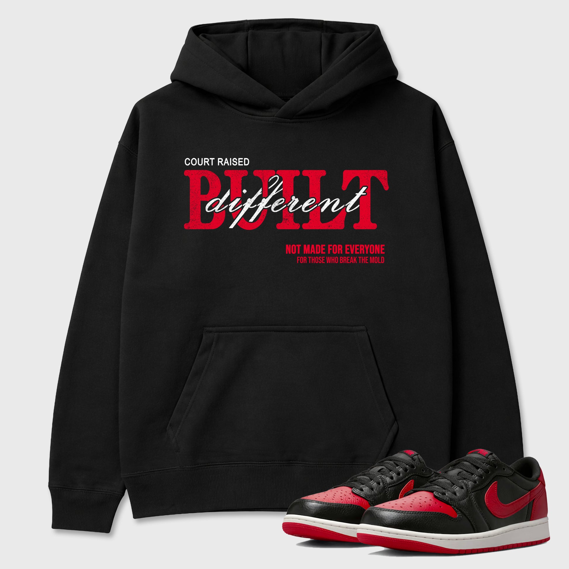 Sneaker match tees – Sneaker Tees To Match Air Jordan 1 Banned Shoes – Vintage Built Different Tee Black 1
