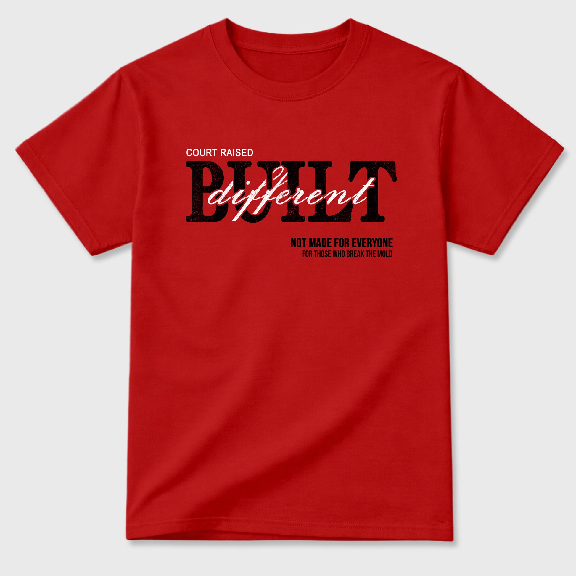 Sneaker match tees – Sneaker Tees To Match Air Jordan 1 Banned Shoes – Vintage Built Different Tee Red 2