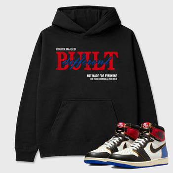 Sneaker match tees – Sneaker Tees To Match Air Jordan 1 Union x Fragment Shoes – Vintage Built Different Tee Black 1