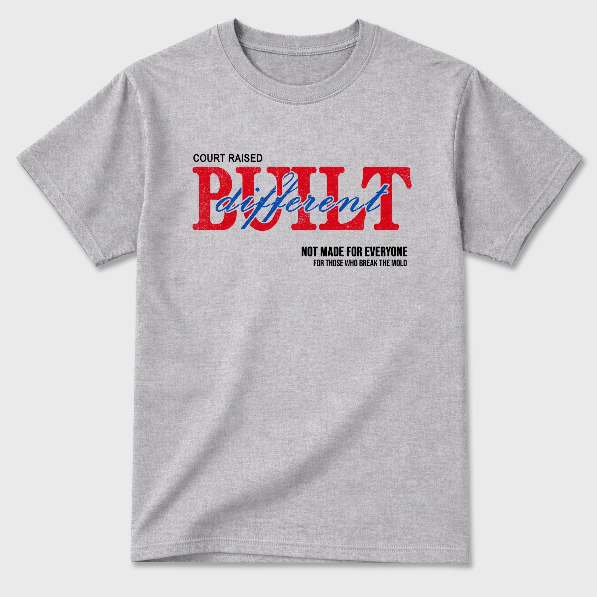Sneaker match tees – Sneaker Tees To Match Air Jordan 1 Union x Fragment Shoes – Vintage Built Different Tee Heather Grey 2