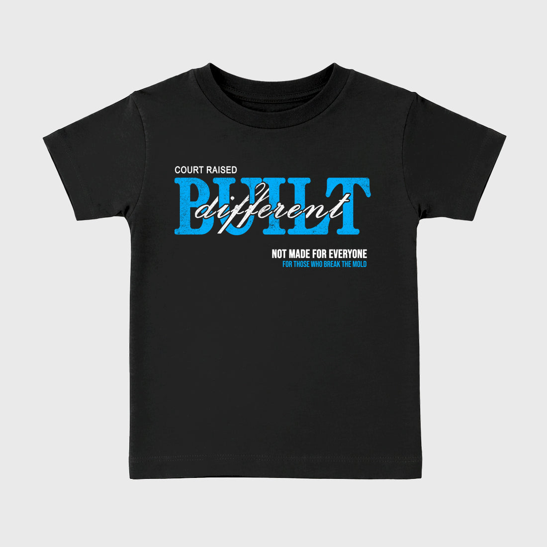 Sneaker match tees – Sneaker Tees To Match Air Jordan 14 University Blue Shoes – Vintage Built Different Kids T-Shirt Black 2