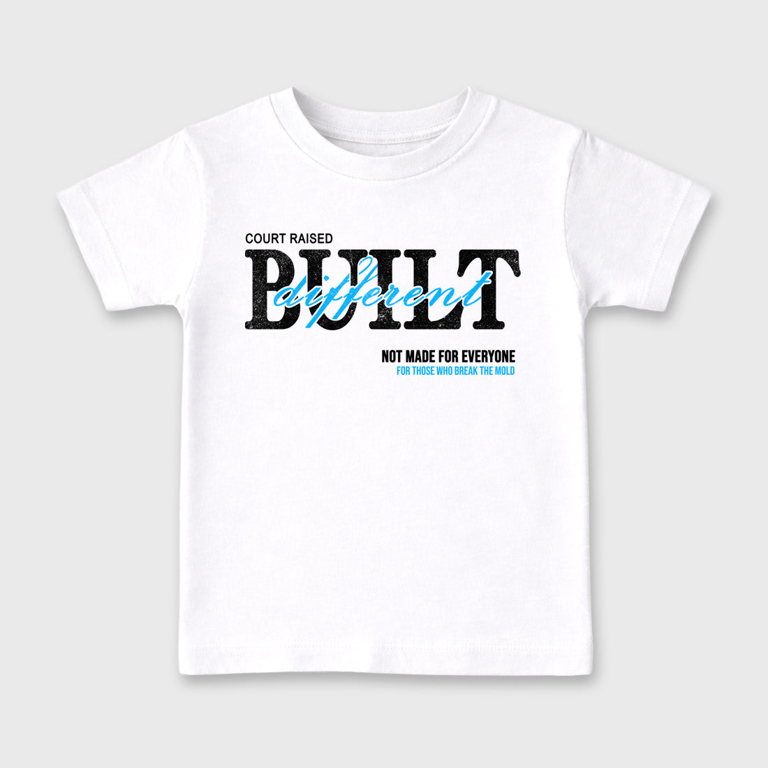 Sneaker match tees – Sneaker Tees To Match Air Jordan 14 University Blue Shoes – Vintage Built Different Kids T-Shirt White 2
