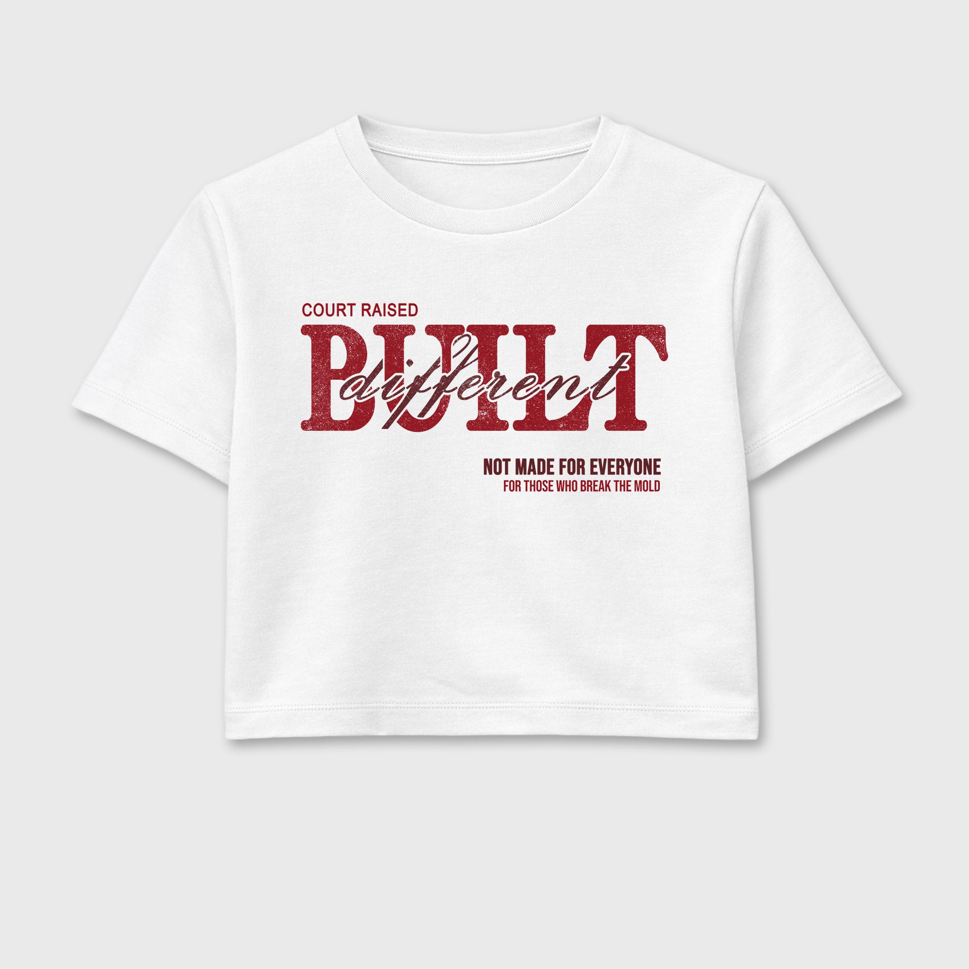 Vintage Built Different women’s crop tee designed to match the Air Jordan 3 Bin 23, featuring coordinated White 2 options for a perfect streetwear vibe.