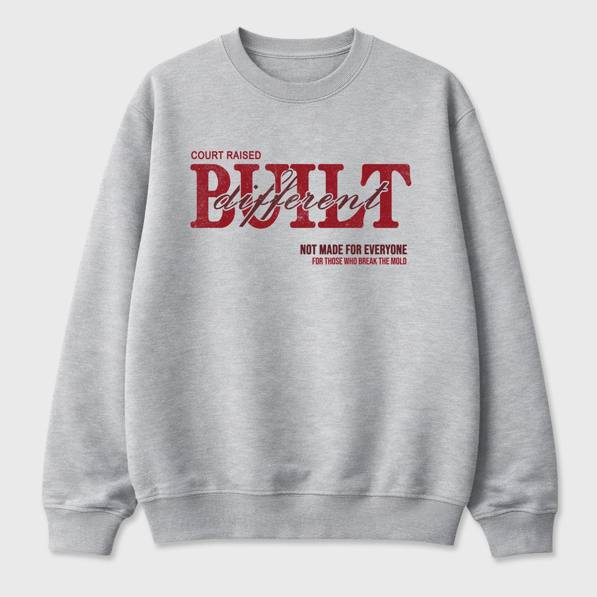 Vintage Built Different Graphic T-Shirt sneaker match tee designed for the Air Jordan 3 Bin 23, featuring coordinated color options for a perfect streetwear match. Heather Grey 2 shirt.
