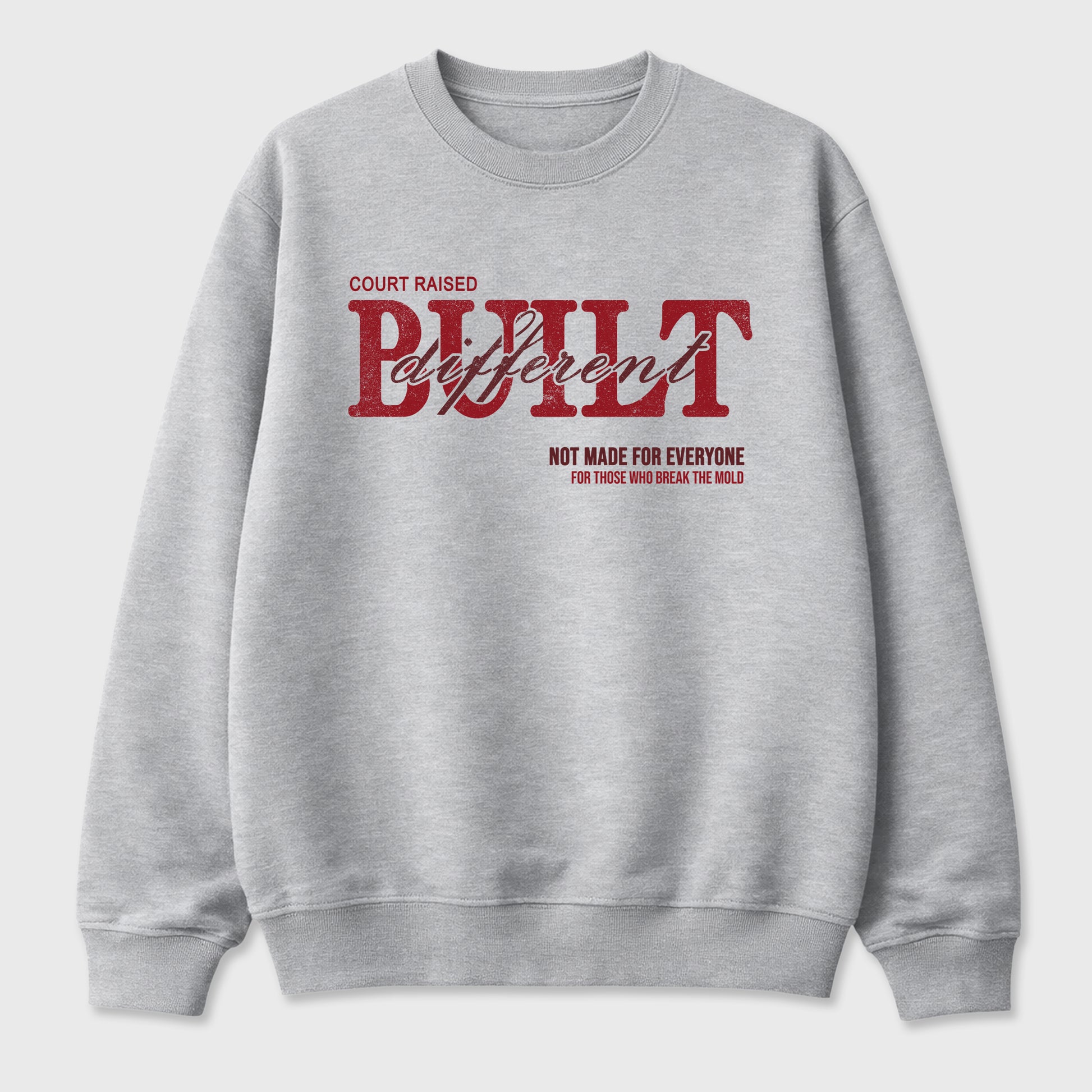 Vintage Built Different Graphic T-Shirt sneaker match tee designed for the Air Jordan 3 Bin 23, featuring coordinated color options for a perfect streetwear match. Heather Grey 2 shirt.