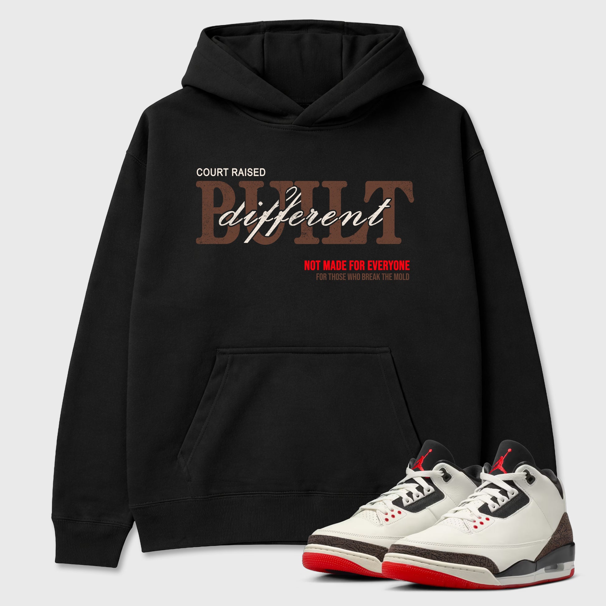 Sneaker match tees – Sneaker Tees To Match Air Jordan 3 World's Best Dad Shoes – Vintage Built Different Tee Black 1