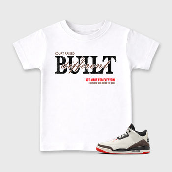 Sneaker match tees – Sneaker Tees To Match Air Jordan 3 World's Best Dad Shoes – Vintage Built Different Kids T-Shirt White 1