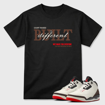 Sneaker match tees – Sneaker Tees To Match Air Jordan 3 World's Best Dad Shoes – Vintage Built Different Tee Black 1
