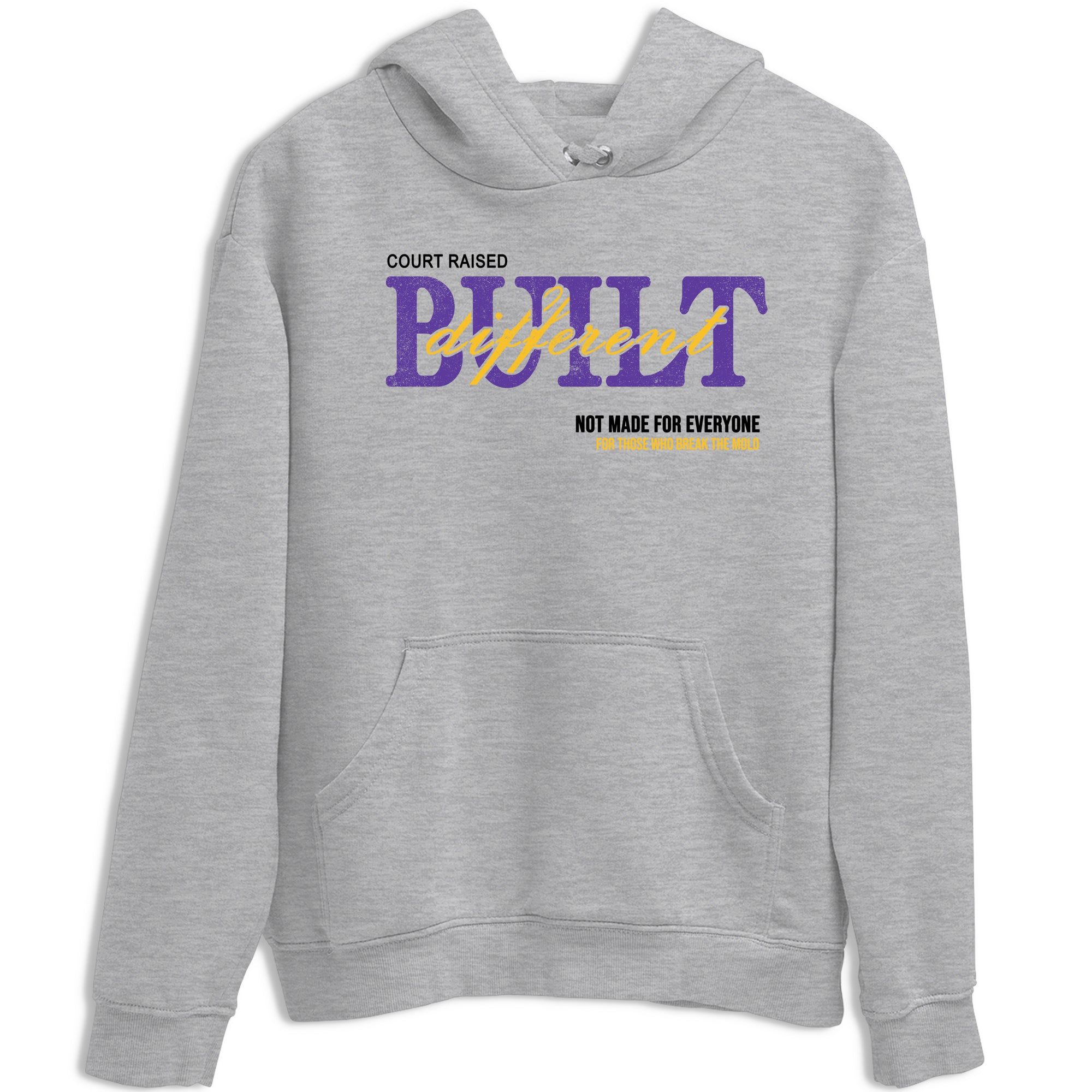 Sneaker match tees – Sneaker Tees To Match Air Jordan 4 Lakeshow Shoes – Vintage Built Different Tee Heather Grey 2
