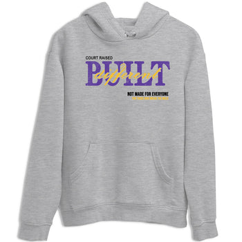 Sneaker match tees – Sneaker Tees To Match Air Jordan 4 Lakeshow Shoes – Vintage Built Different Tee Heather Grey 2