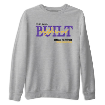 Sneaker match tees – Sneaker Tees To Match Air Jordan 4 Lakeshow Shoes – Vintage Built Different Tee Heather Grey 2