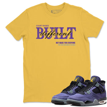 Sneaker match tees – Sneaker Tees To Match Air Jordan 4 Lakeshow Shoes – Vintage Built Different Tee Daisy 1
