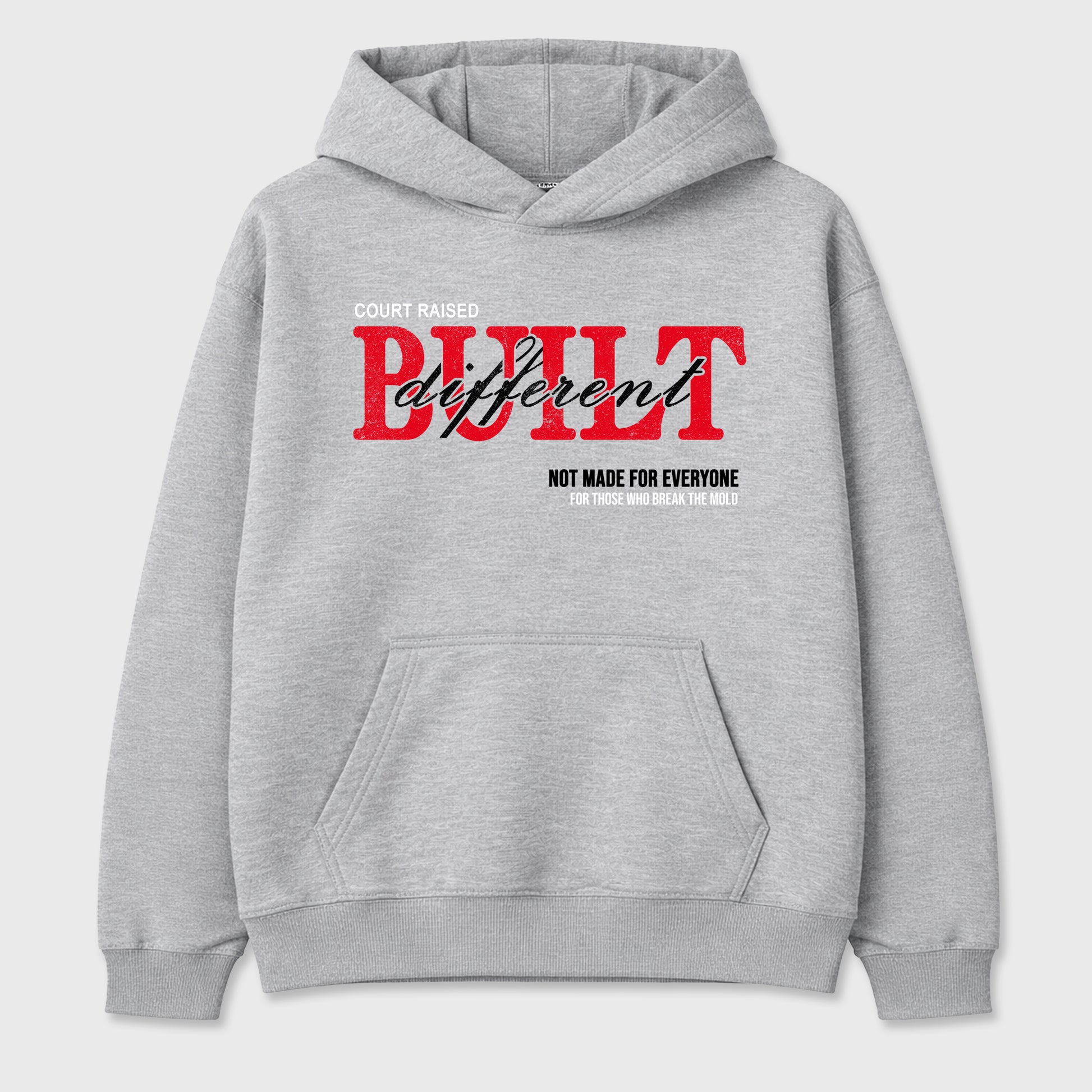 Vintage Built Different Graphic T-Shirt sneaker match tee designed for the Air Jordan 4 Toro Bravo, featuring coordinated color options for a perfect streetwear match. Heather Grey 2 shirt.