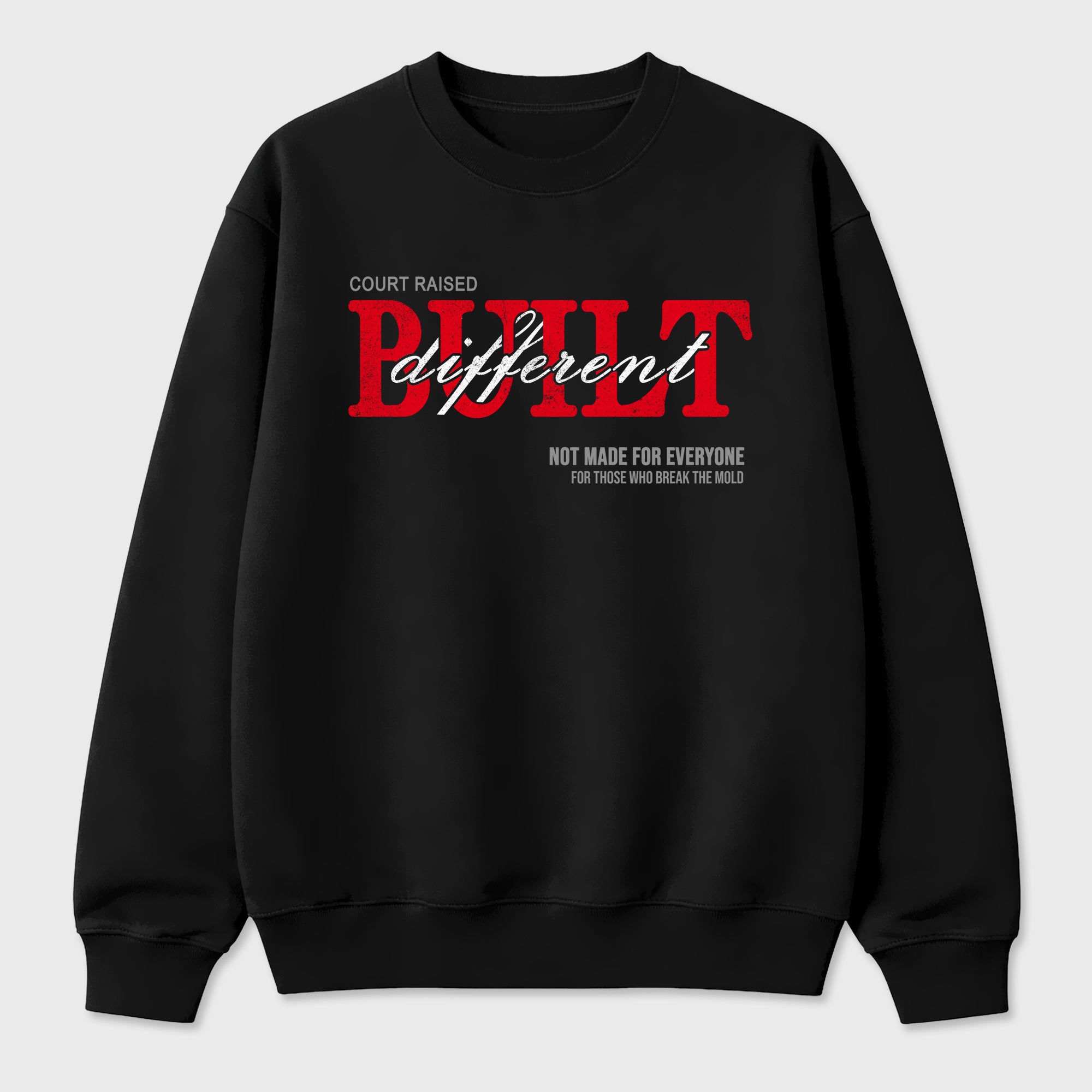 Vintage Built Different Graphic T-Shirt sneaker match tee designed for the Air Jordan 4 Toro Bravo, featuring coordinated color options for a perfect streetwear match. Black 2 shirt.