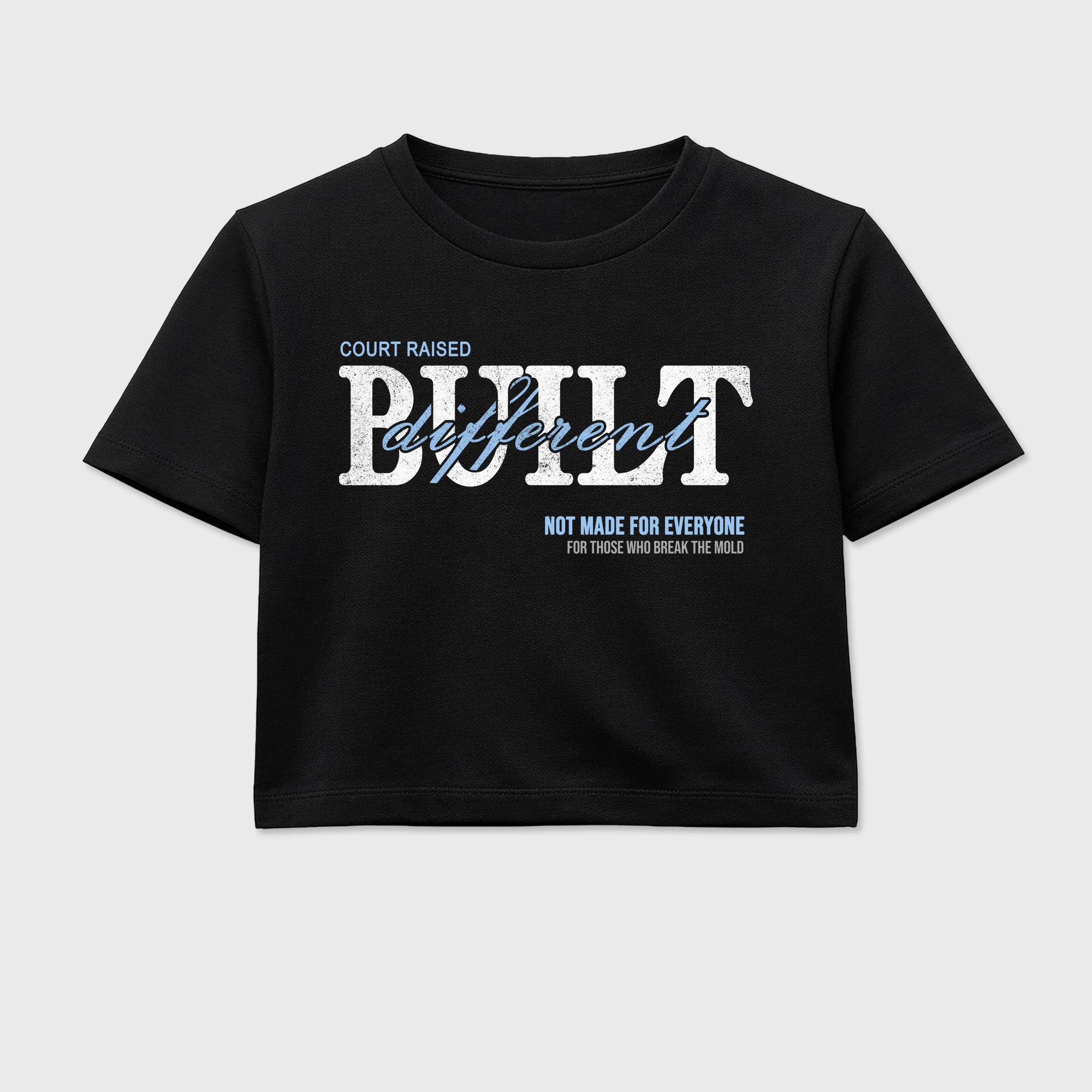 Sneaker match tees – Sneaker Tees To Match Air Jordan 5 White Metallic Shoes – Vintage Built Different Crop T-Shirt Black 2
