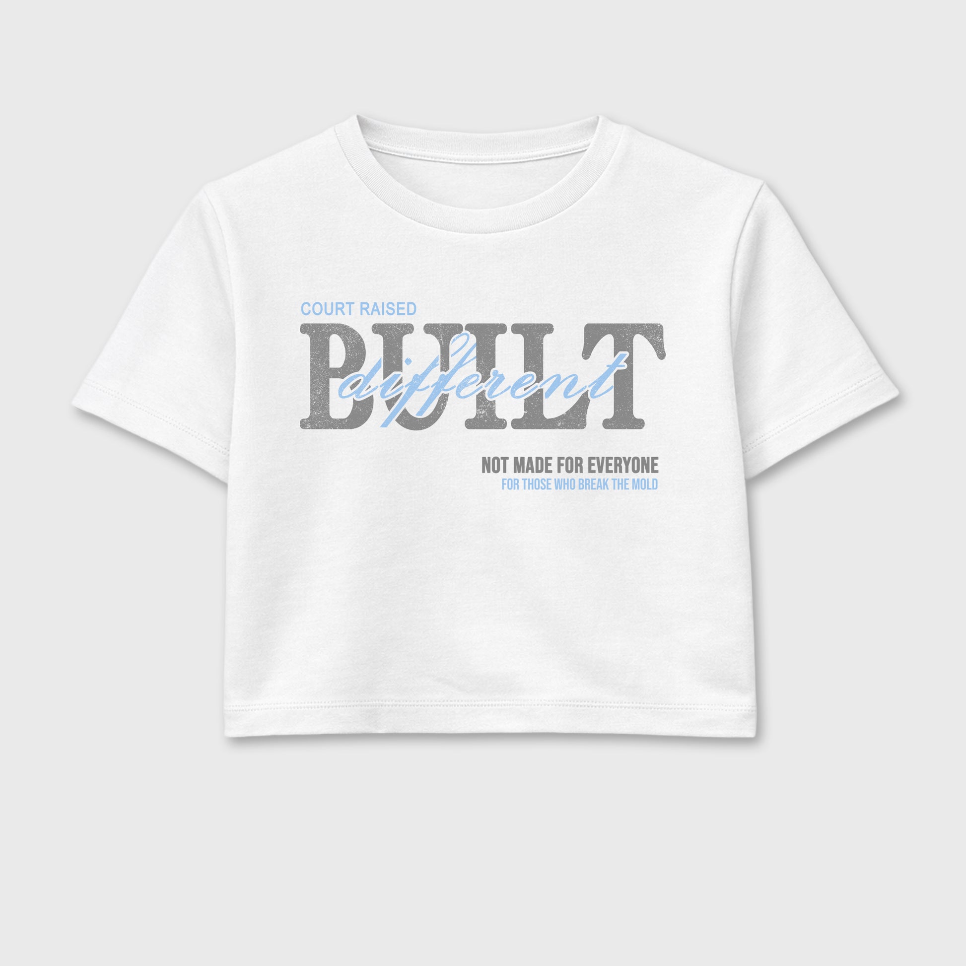 Sneaker match tees – Sneaker Tees To Match Air Jordan 5 White Metallic Shoes – Vintage Built Different Crop T-Shirt White 2