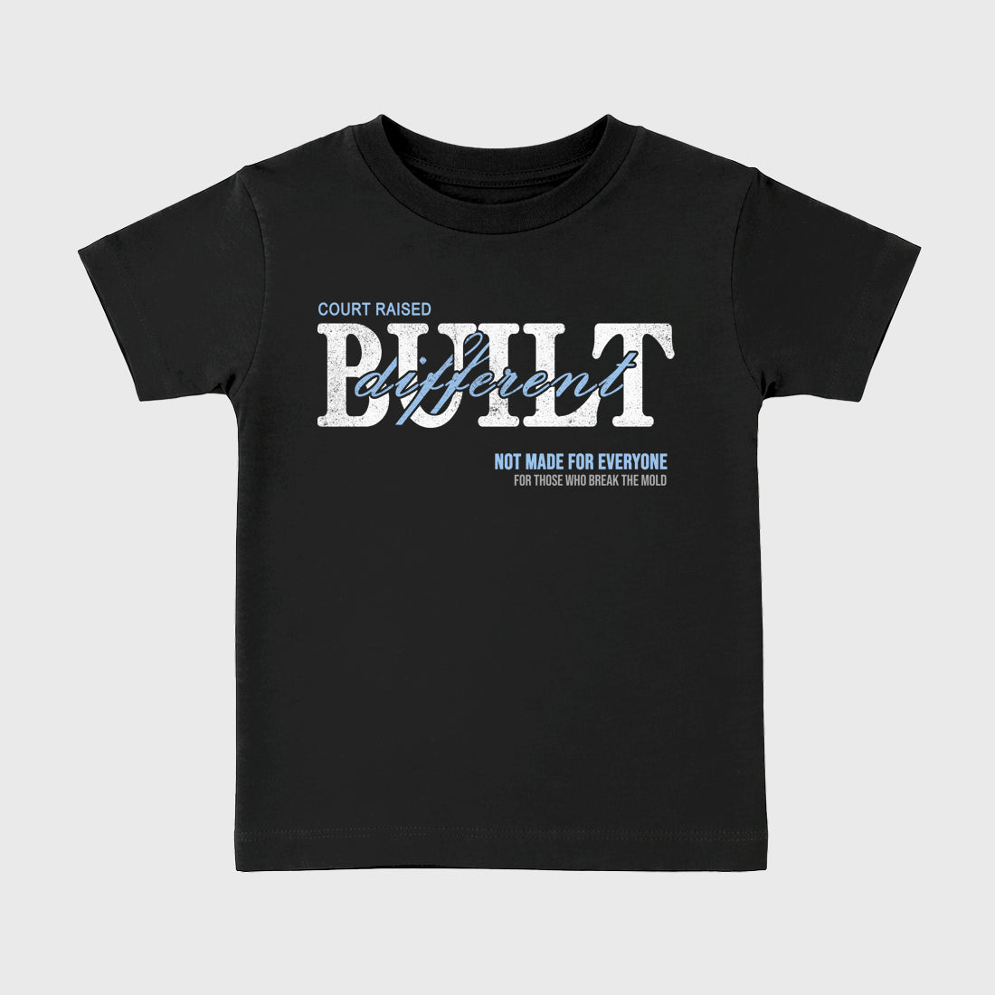 Sneaker match tees – Sneaker Tees To Match Air Jordan 5 White Metallic Shoes – Vintage Built Different Kids T-Shirt Black 2