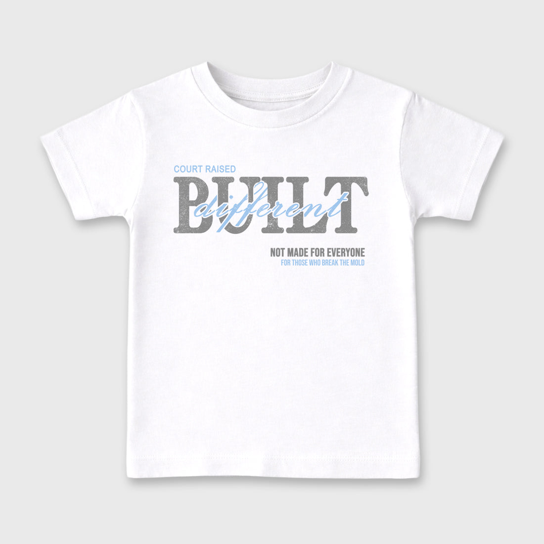 Sneaker match tees – Sneaker Tees To Match Air Jordan 5 White Metallic Shoes – Vintage Built Different Kids T-Shirt White 2
