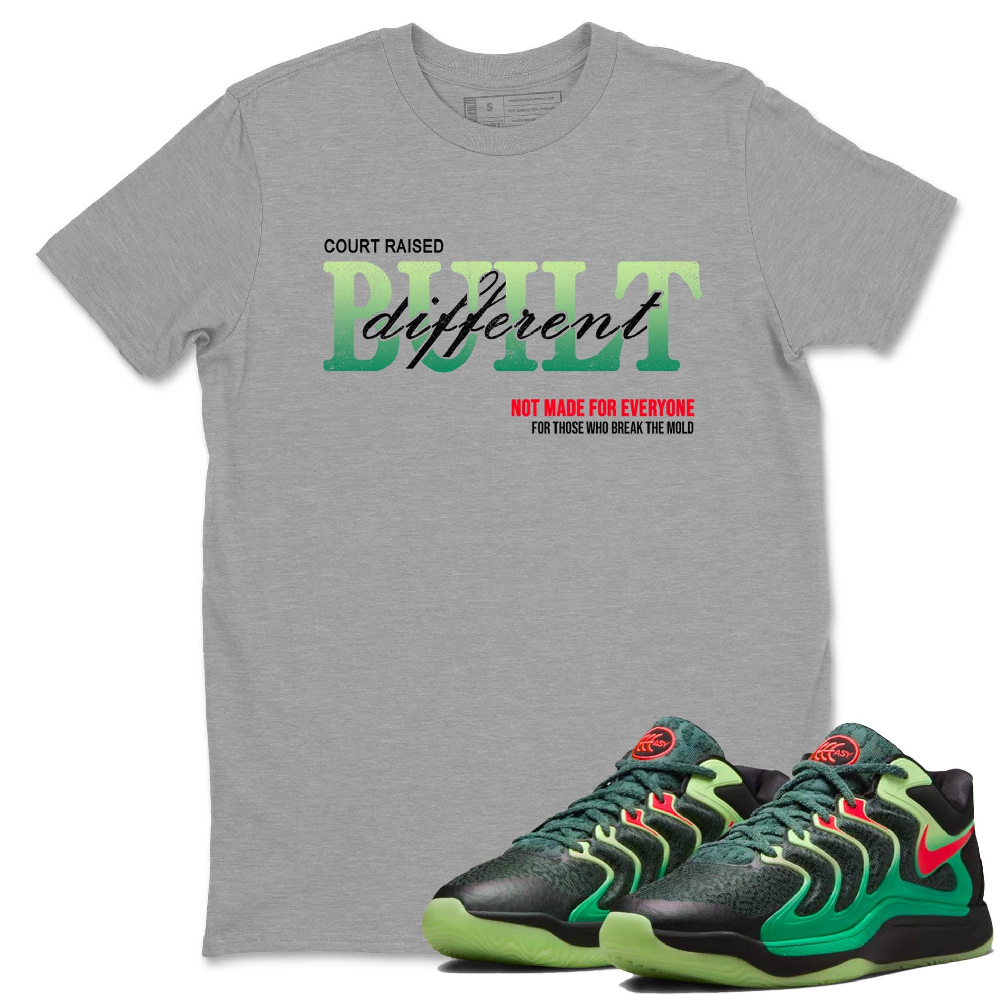 Sneaker Threads – Sneaker Tees To Match Nike KD 17 Easy Money Sniper – Vintage Built Different Graphic Tee Heather Grey 1. Perfect for Jordan releases 2025 colorways. Perfect for Kevin Durant sneaker releases and Easy Money basketball colorways loved by hoopers in 2025.