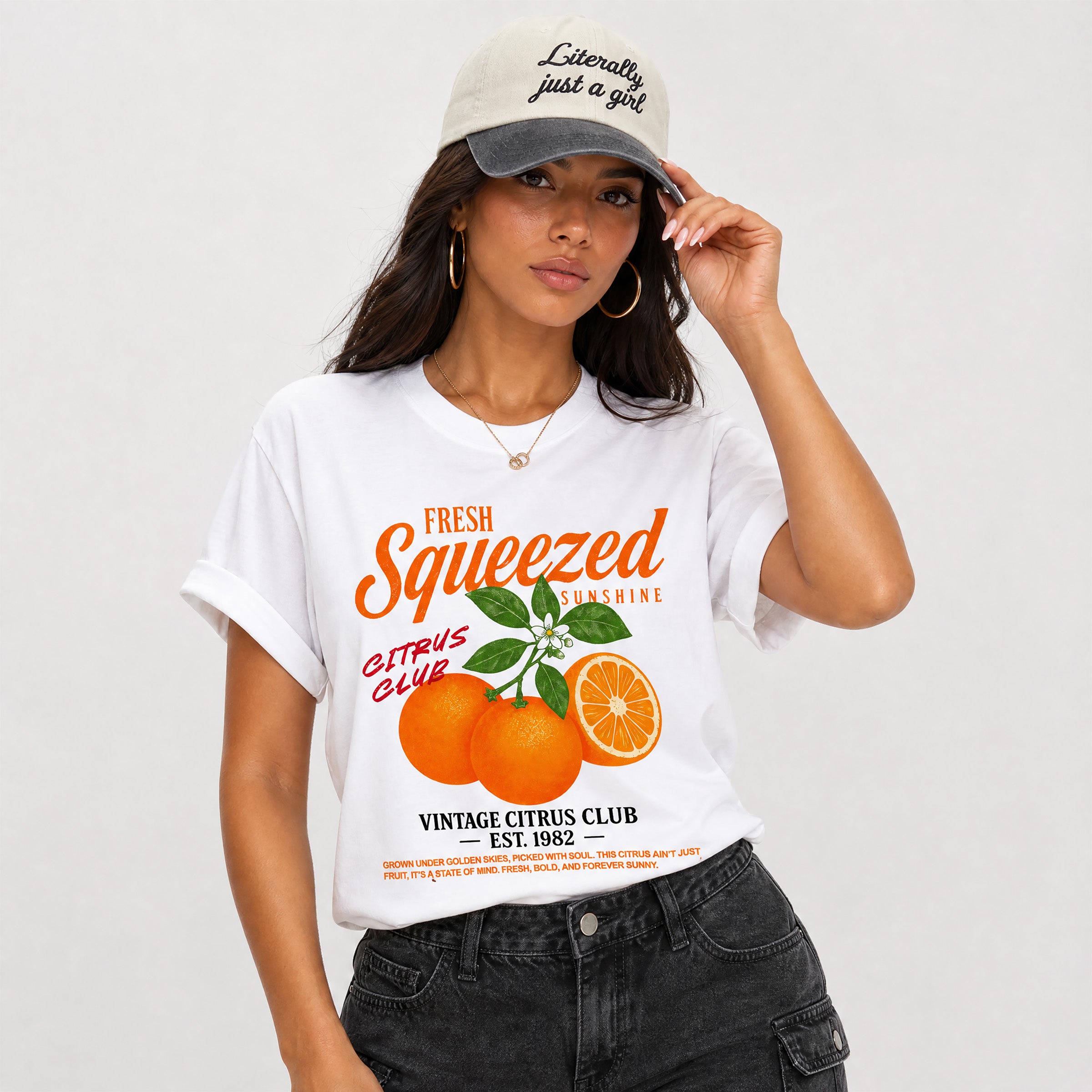 Vintage Citrus Club SNRT Sneaker Tees - Air Jordan 3 Orange Citrus - SNRT Sneaker T-shirts