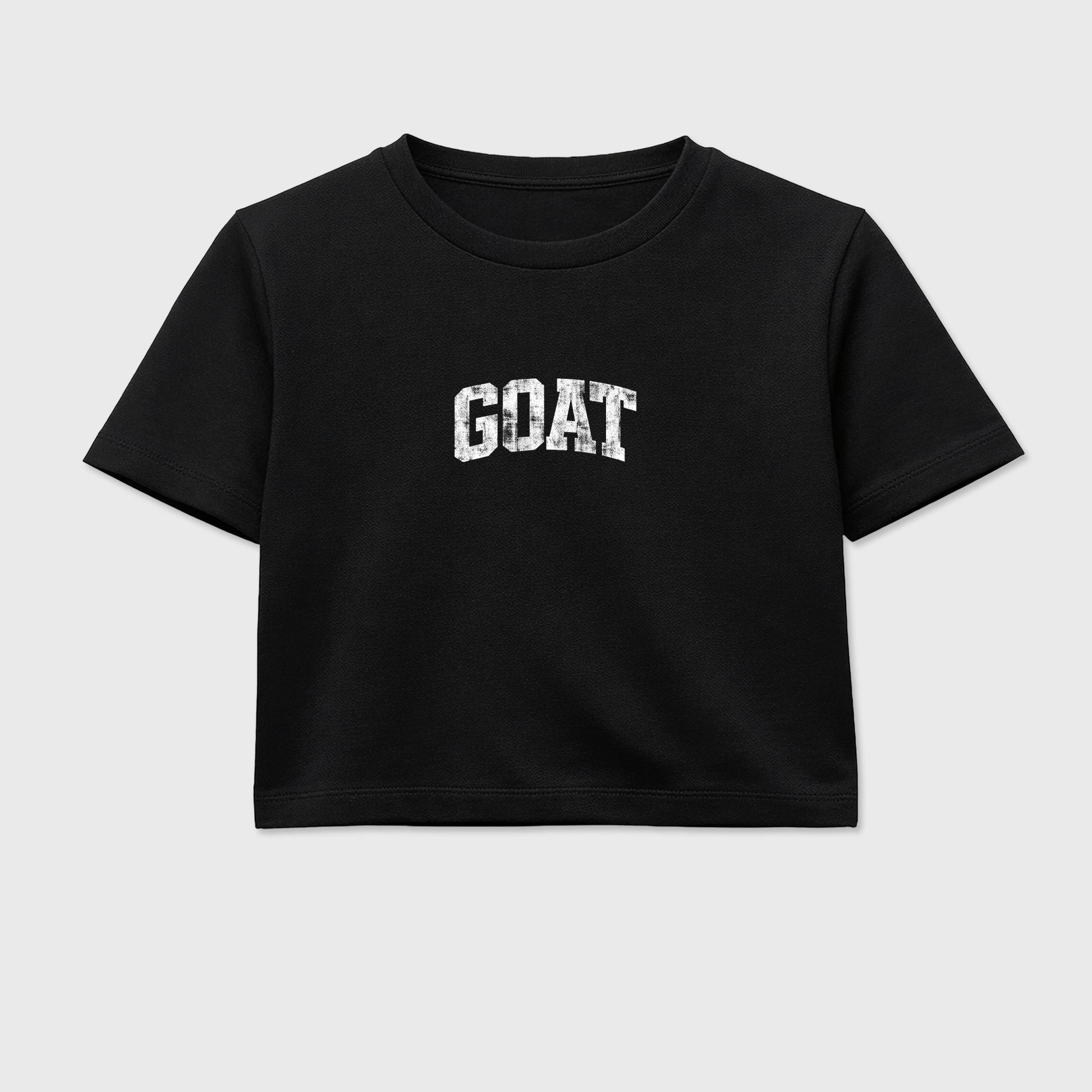 Sneaker match tees – Sneaker Tees To Match Air Jordan 1 Flight Club Shoes – Vintage Goat Crop T-Shirt Black 2