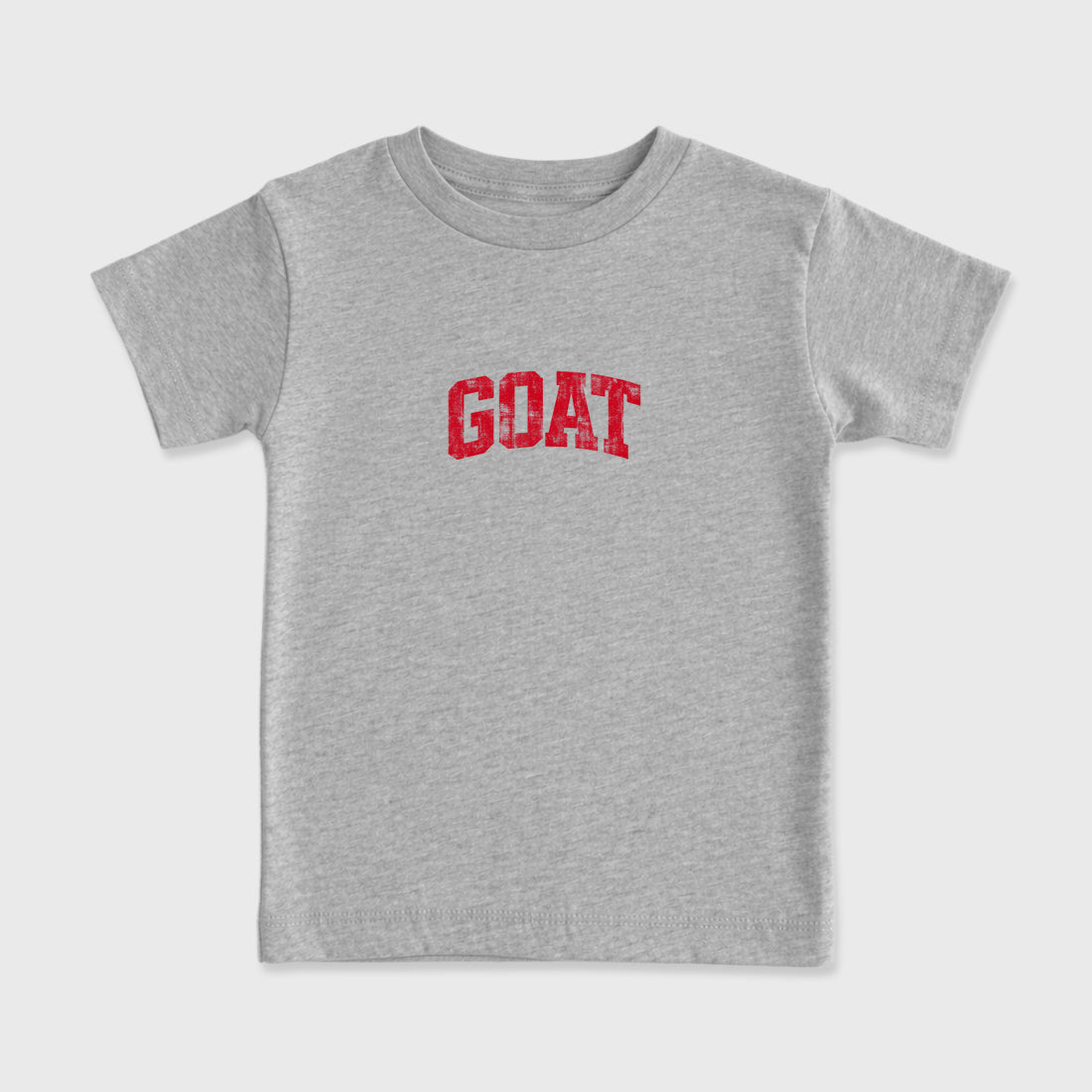 Sneaker match tees – Sneaker Tees To Match Air Jordan 13 University Red Shoes – Vintage Goat Kids T-Shirt Heather Grey 2
