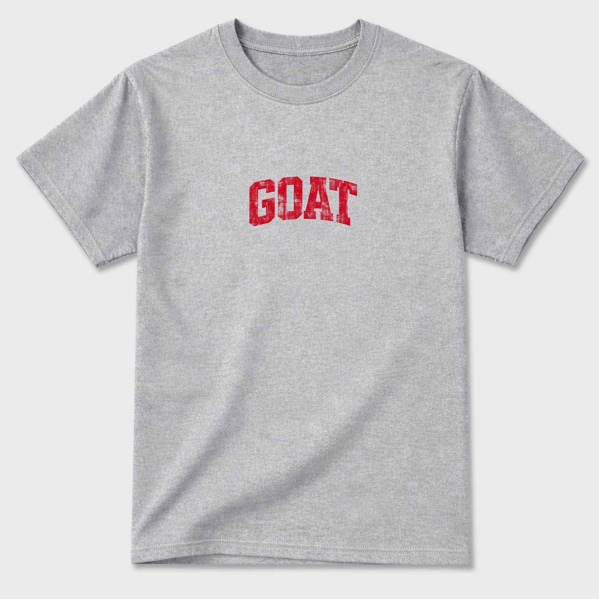 Sneaker match tees – Sneaker Tees To Match Air Jordan 13 University Red Shoes – Vintage Goat Tee Heather Grey 2