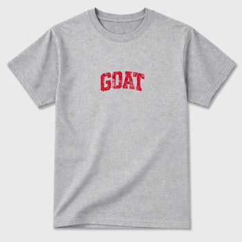 Sneaker match tees – Sneaker Tees To Match Air Jordan 13 University Red Shoes – Vintage Goat Tee Heather Grey 2