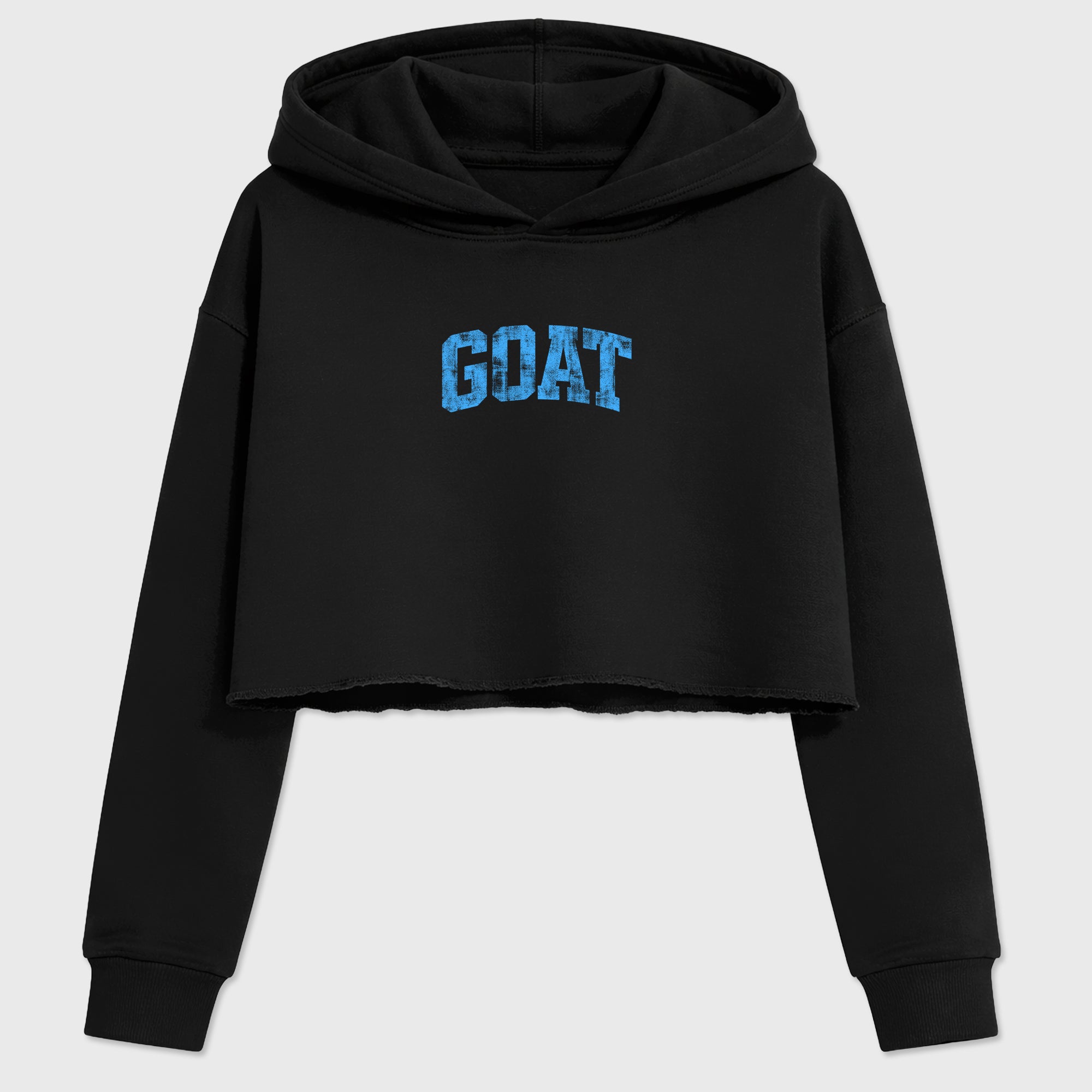 Sneaker match tees – Sneaker Tees To Match Air Jordan 14 University Blue Shoes – Vintage Goat Crop T-Shirt Black 2
