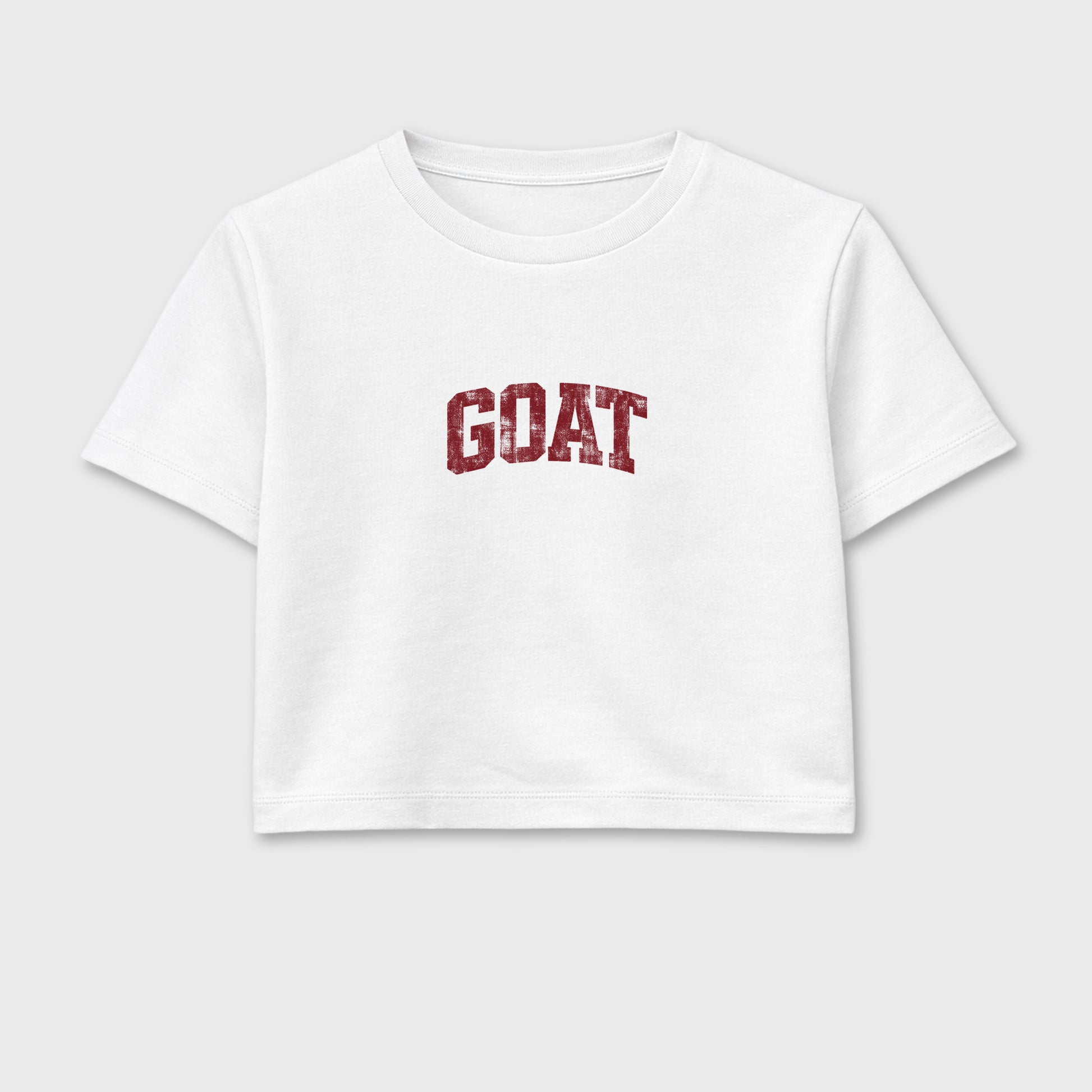 Vintage Goat women’s crop tee designed to match the Air Jordan 3 Bin 23, featuring coordinated White 2 options for a perfect streetwear vibe.