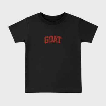 Sneaker match tees – Sneaker Tees To Match Air Jordan 4 Brick After Brick Shoes – Vintage Goat Kids T-Shirt Black 2