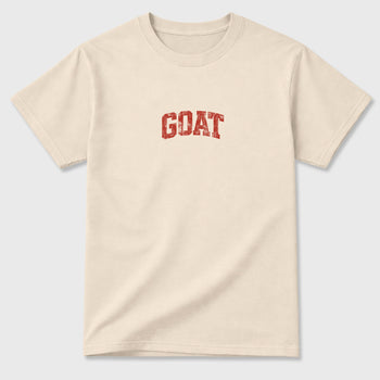 Sneaker match tees – Sneaker Tees To Match Air Jordan 4 Brick After Brick Shoes – Vintage Goat Tee Natural 2